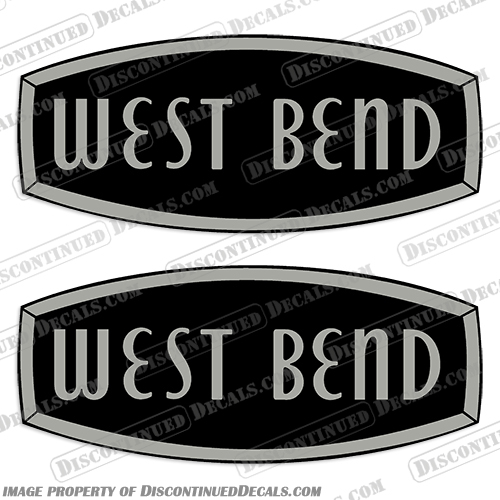 West Bend Vintage Outboard Motor Decals West, Bend, Vintage, Outboard, Motor, Decal, Decals, Kit,