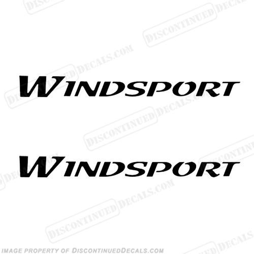 Windsport RV Logo Decals - (Set of 2) Any Color! wind sport, wind-sport, INCR10Aug2021