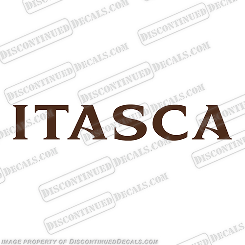 Itasca Front RV Decal - Brown rv, motorhome, coach, carriage, fifthwheel, fifth, wheel, caravan, recreational, vehicle, itasca, INCR10Aug2021