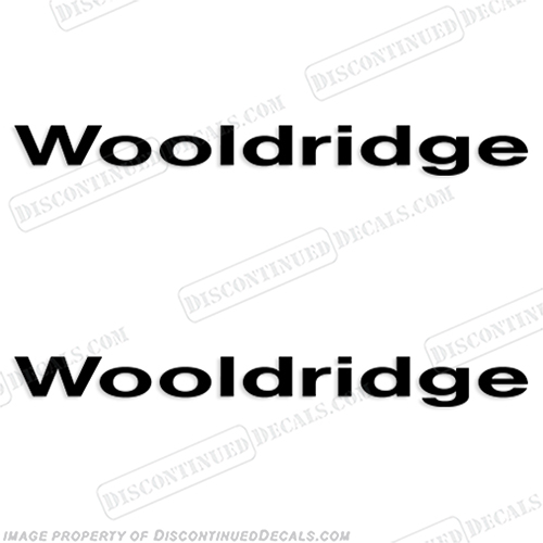Wooldridge Boat Logo Decals (set of 2) - Any Color! wool, stickers, INCR10Aug2021
