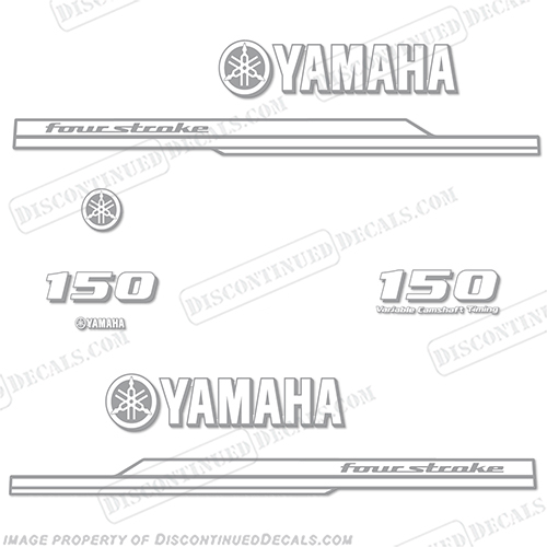 Yamaha 150hp FourStroke Decal Kit - Any Color! - 2008+ one, color, 150, four, stroke, 4, 2008, 2009, 2010, 2011, 2012, 2013, 2014, 2014, 2015, 2016, 2017, 2018, INCR10Aug2021