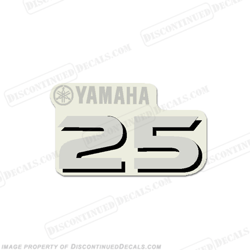Yamaha "25" Decal - Front  INCR10Aug2021