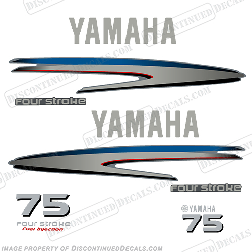 Yamaha 70hp 4-Stroke Outboard Engine Decals – Reproduction Sticker Set | East-Power-Marine