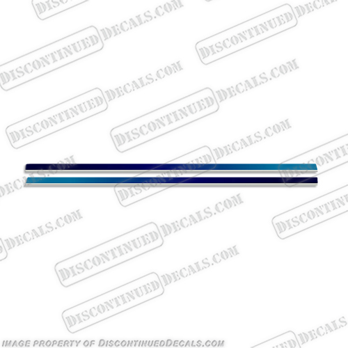Yamaha HPDI Lower Unit Stripes - Blue/Silver INCR10Aug2021