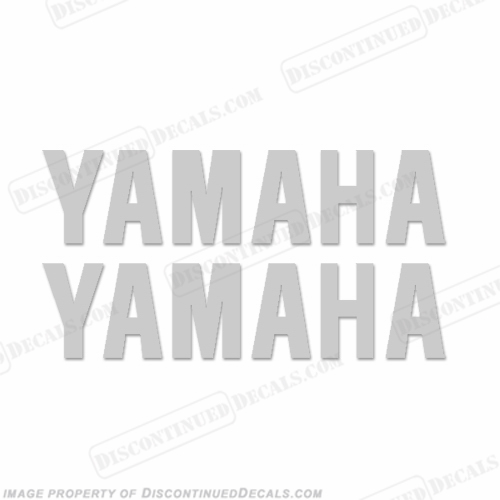 Yamaha Decals (set of 2) Silver INCR10Aug2021