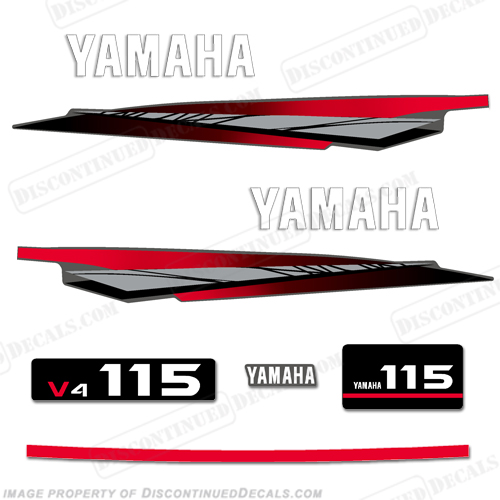 Yamaha 115hp 2-Stroke Decal Kit - 2002 - 2006 INCR10Aug2021