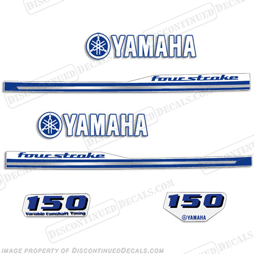 Yamaha 2013 Style 150hp Decals - White/Blue 150, hp, 2010, 2011, 2013, INCR10Aug2021