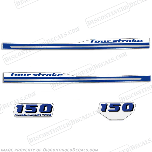 Yamaha 2013 Style 150hp Decals - White/Blue (Partial Kit) 150, hp, 2010, 2011, 2013, INCR10Aug2021