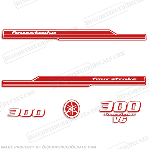 Yamaha 2010 Style 300hp Decals - Any Color (Reverse) - Partial Kit 300, INCR10Aug2021