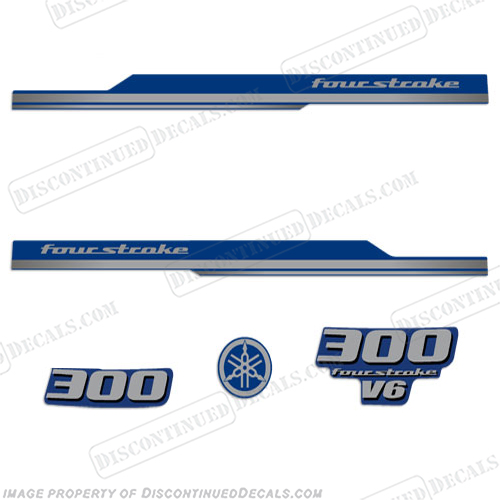 Yamaha 2010 and up Style 300hp Decals - Blue (Partial Kit) 300, INCR10Aug2021