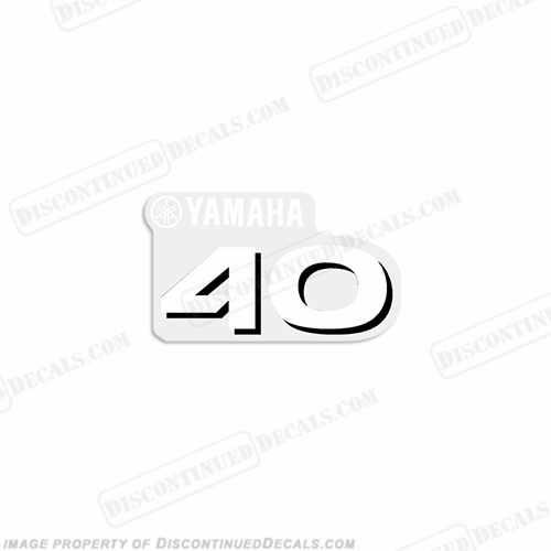Yamaha Single "40" Decal - Front INCR10Aug2021
