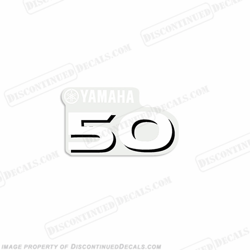 Yamaha Single "50" Decal - Front INCR10Aug2021