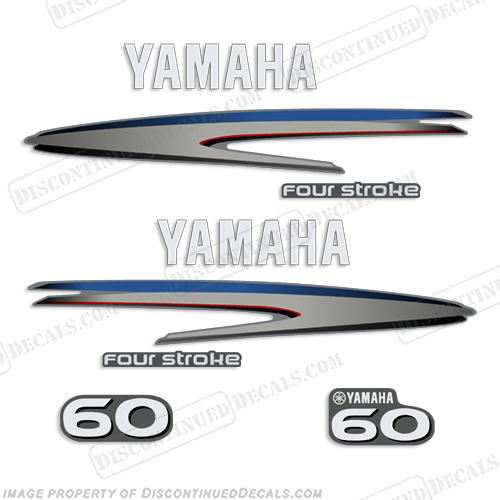 Yamaha 60hp 4-Stroke Decal Kit - 2002 - 2006+ INCR10Aug2021