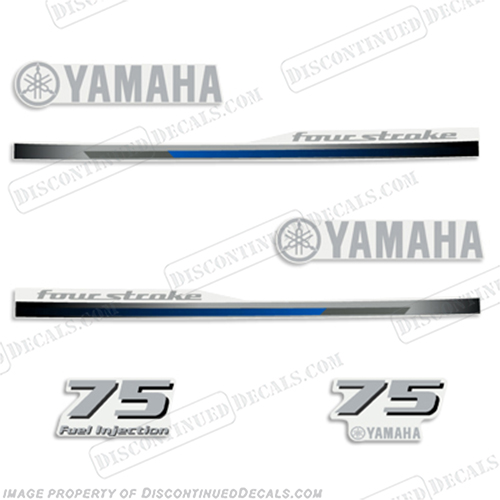 Yamaha 75hp Decals - 2013+ yamaha 75, f75, f 75, INCR10Aug2021