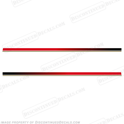 Yamaha HPDI Lower Unit Stripes - Red/Gold INCR10Aug2021