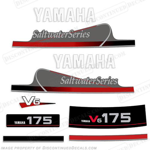 Yamaha 175hp V6 Saltwater Series Decals INCR10Aug2021