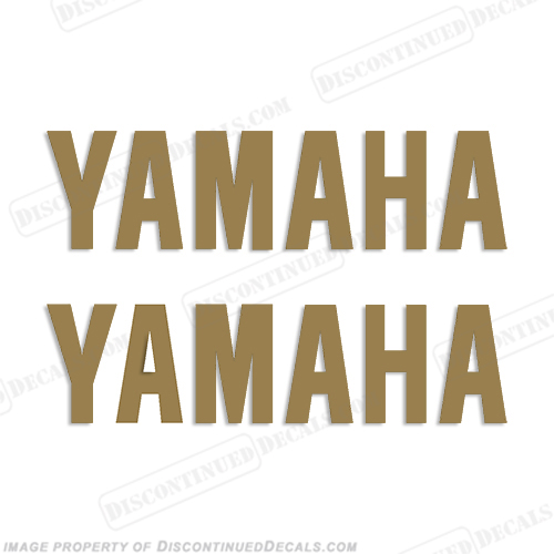 Yamaha Decals (set of 2) Gold INCR10Aug2021