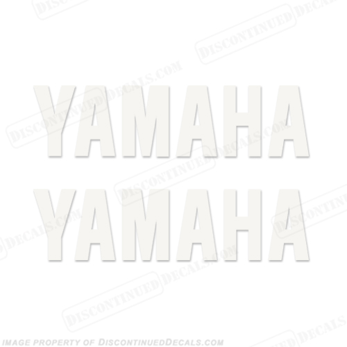 Yamaha Decals (set of 2) White INCR10Aug2021