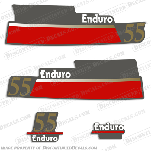 Yamaha 55hp Enduro Decals (Partial Kit) 55, 55 hp, INCR10Aug2021