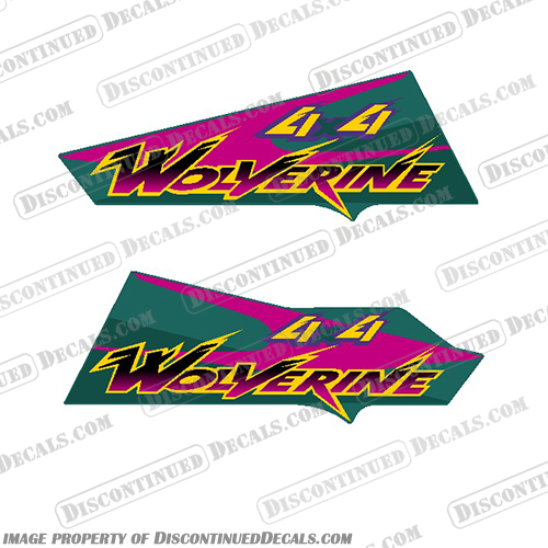 Yamaha Wolverine 350 4X4 ATV Decals Green / Pink / Purple / Yellow - 1996 1997 1998 1999 yamaha, atv, decals, decal, set, kit, stickers, motor, bike, motorbike, dirt, dirtbike, motocross, 350, wolverine, 4x4, 4by4, 4 by 4, 4 x 4, green, pruple, pink, yellow, 1996, 1997, 1998, 1999